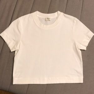 NEW Aritzia Wilfred cropped t shirt